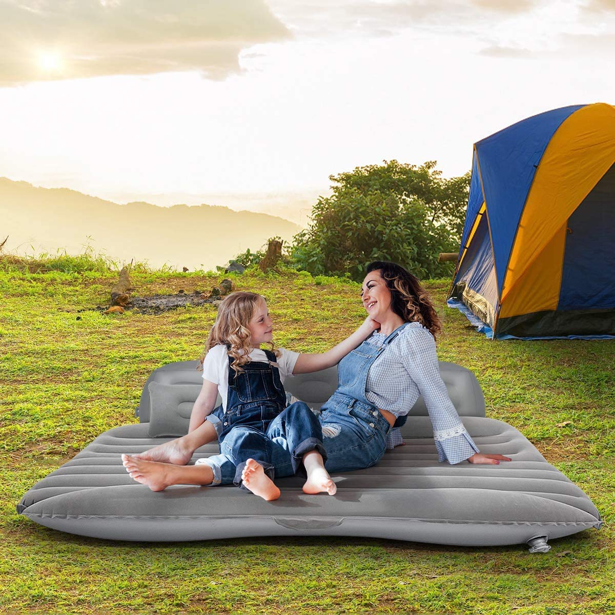 Premium Car Inflatable Bed with Pump & 2 Air Pillow (SVO_13)