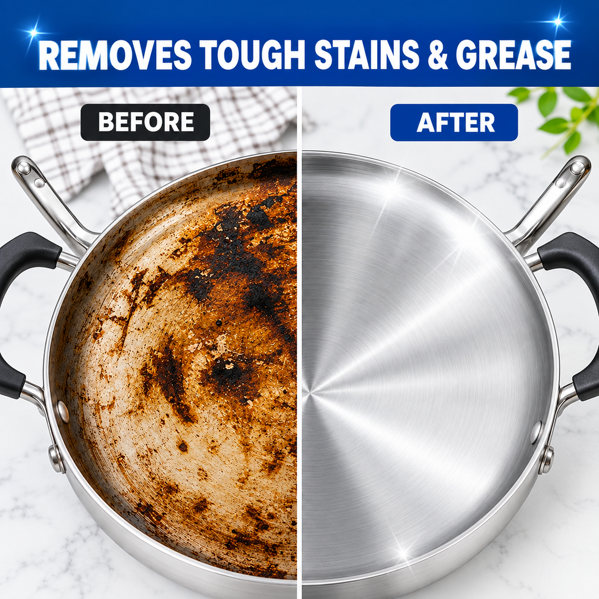Cookware Cleaner Powder for Stainless Steel Utensils (CFT-11)