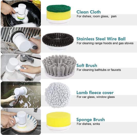 5 in 1 Multi-Functional Electric Cleaning Brush (CFT-07)