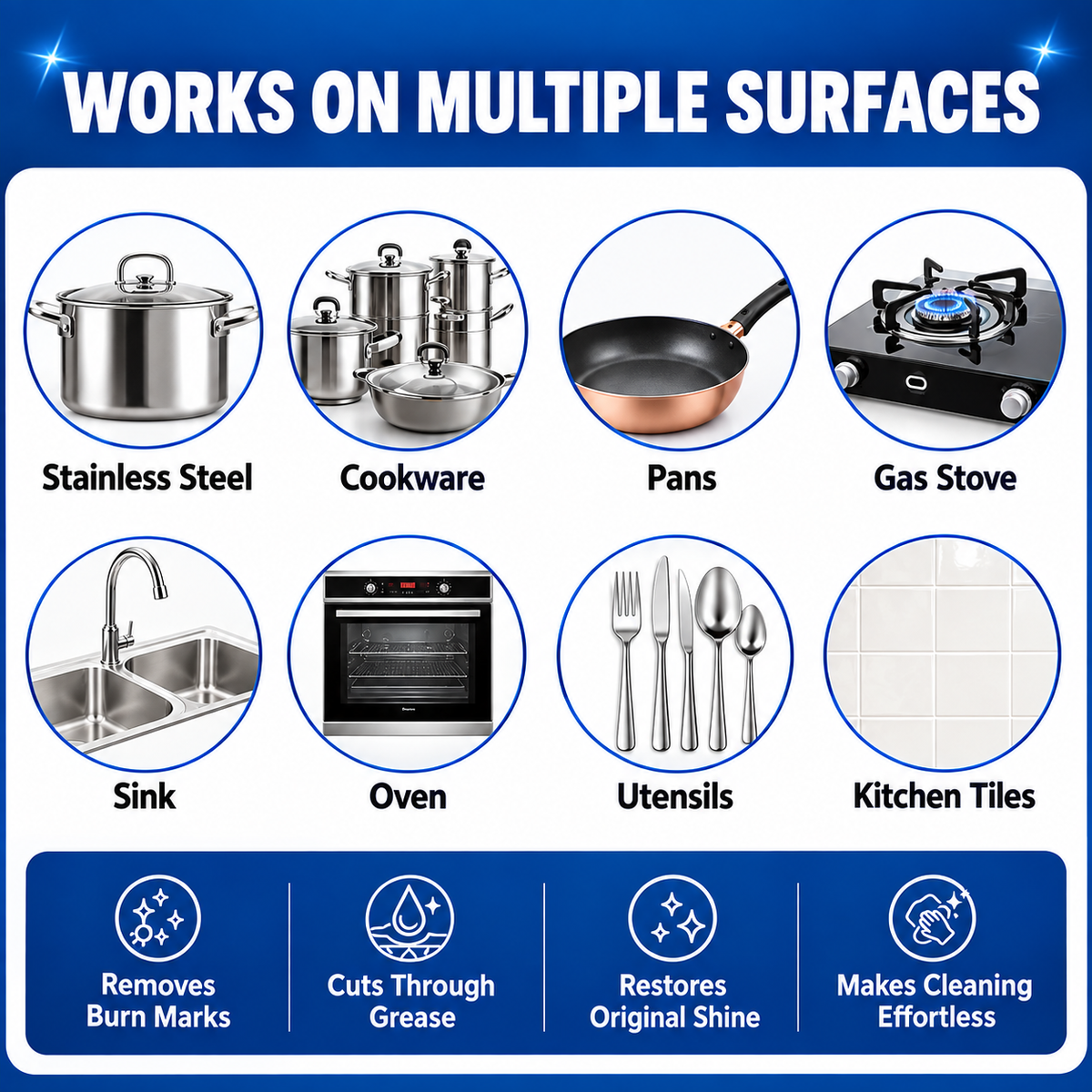 Cookware Cleaner Powder for Stainless Steel Utensils (CFT-11)