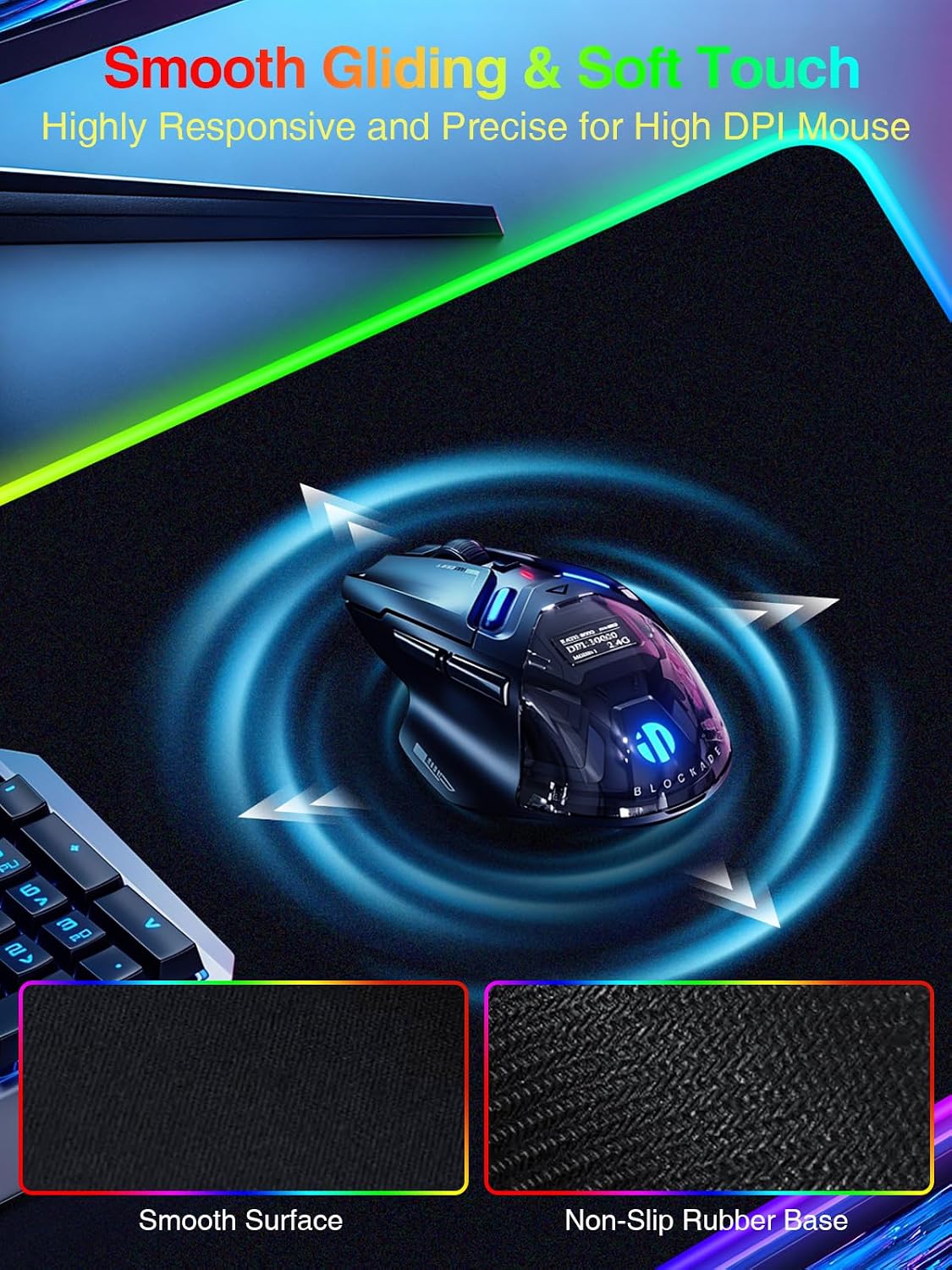 Magnetic Wireless Charging Mouse Pad Gaming (CFT-08)