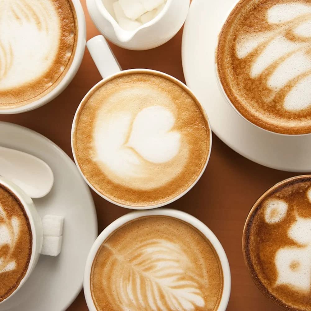 SYGA 16pcs Creative Nice Coffee Stencil Coffee Template Strew Spray Art Stencils(CFT-15)