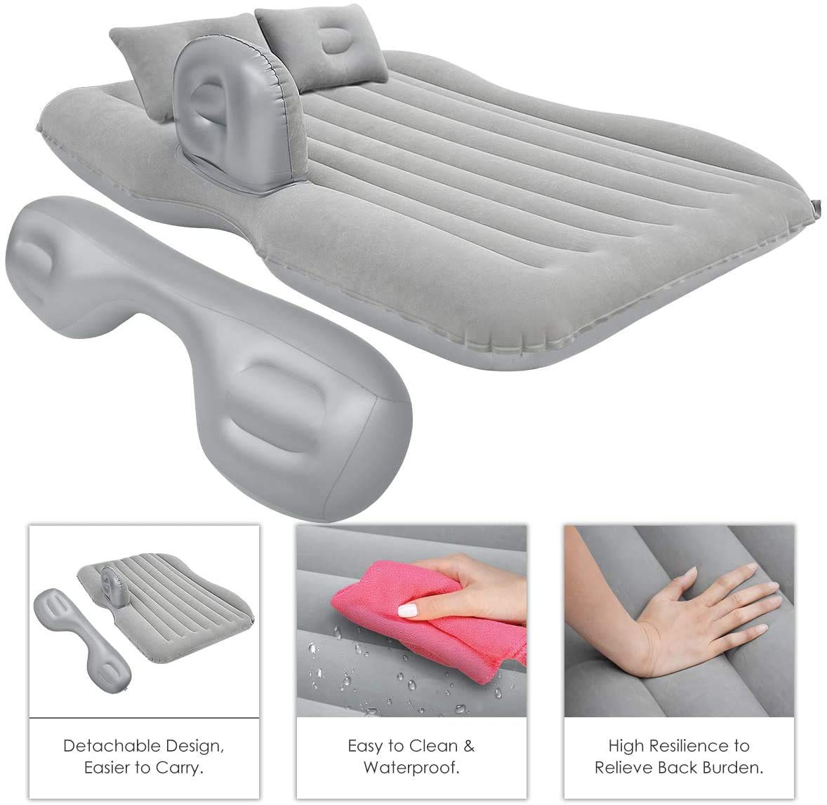 Premium Car Inflatable Bed with Pump & 2 Air Pillow (SVO_13)