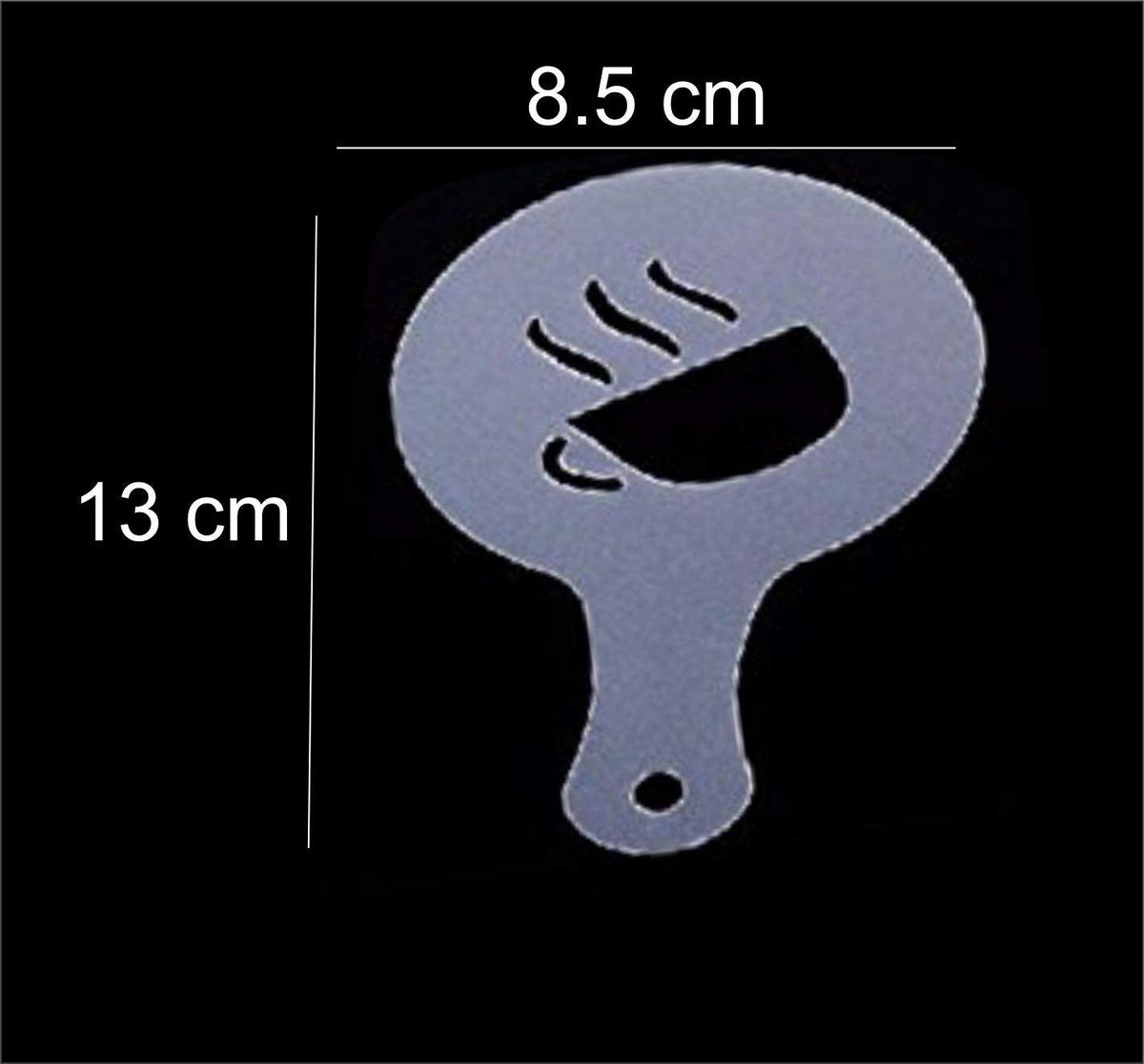 SYGA 16pcs Creative Nice Coffee Stencil Coffee Template Strew Spray Art Stencils(CFT-15)